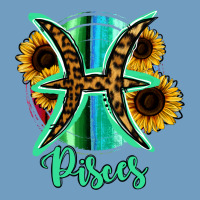 Pisces Zodiac Sign Sunflower Leopard Serape Urban Heavy Tee | Teevron