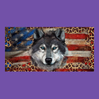 Wolf With American Flag And Leopard Premium Sweatshirt | Teevron