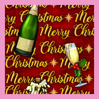 Merry Christmas Champagne Seamless Pattern Urban Hoodie | Teevron