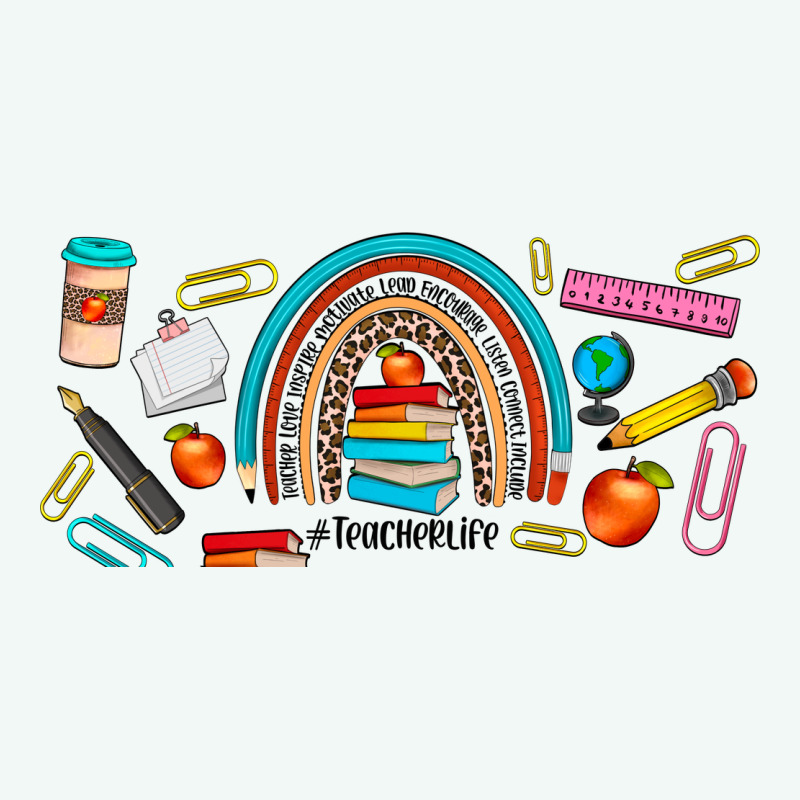 Teacher Life Rainbow Frosted Premium Hoodie by JahusDesignShop | Teevron
