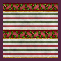 Christmas Mistletoe And Stripes Seamless Pattern Urban Hoodie | Teevron