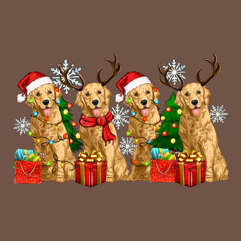 Golden Dogs With Christmas Premium Sweatshirt by Zillion Design Studio | Teevron