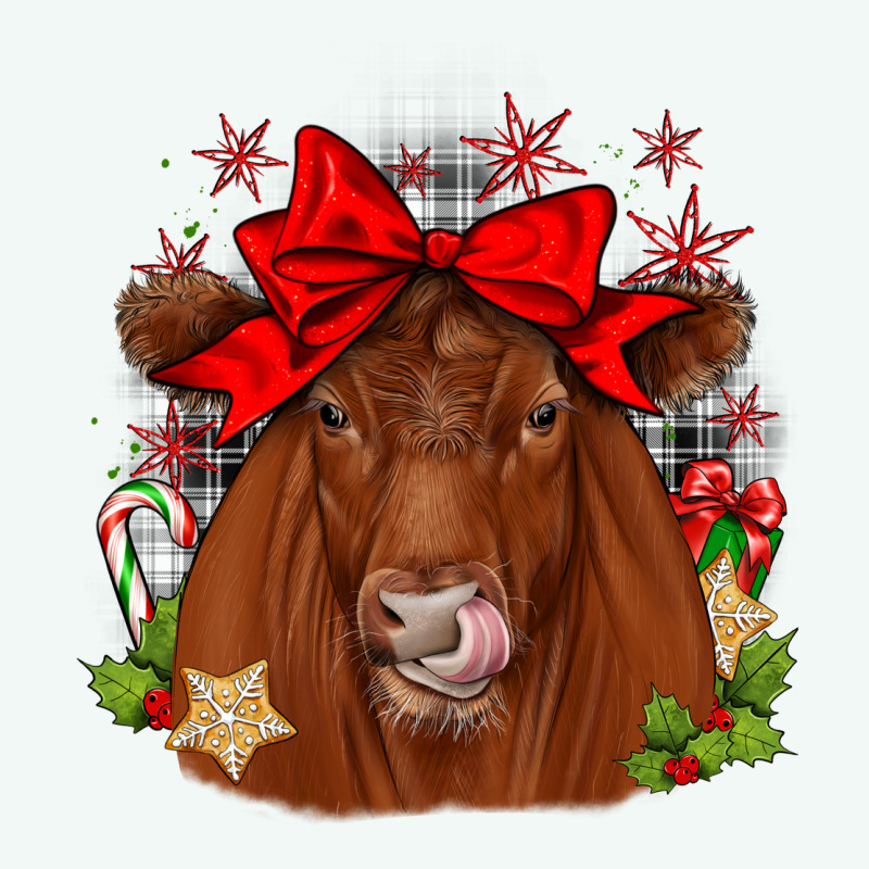 Christmas Red Angus Premium Hoodie by JahusDesignShop | Teevron