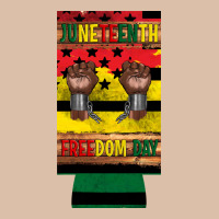 Juneteenth Freedom Day 12 Oz Can Cooler (slim) 2 Urban Heavy Tee | Teevron