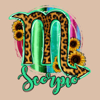 Scorpio Zodiac Sign Sunflower Leopard Serape Urban Heavy Tee | Teevron