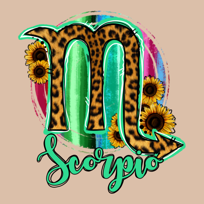 Scorpio Zodiac Sign Sunflower Leopard Serape Urban Heavy Tee by RanaPortraitStore | Teevron