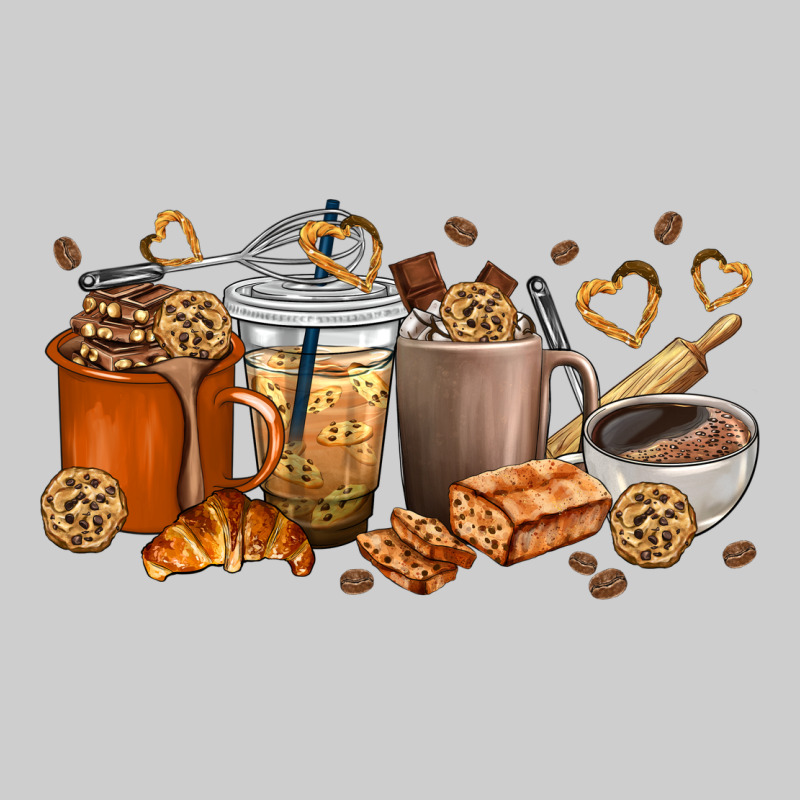 Cookie Coffee Cups Premium Sweatshirt by texasbilliewilder | Teevron