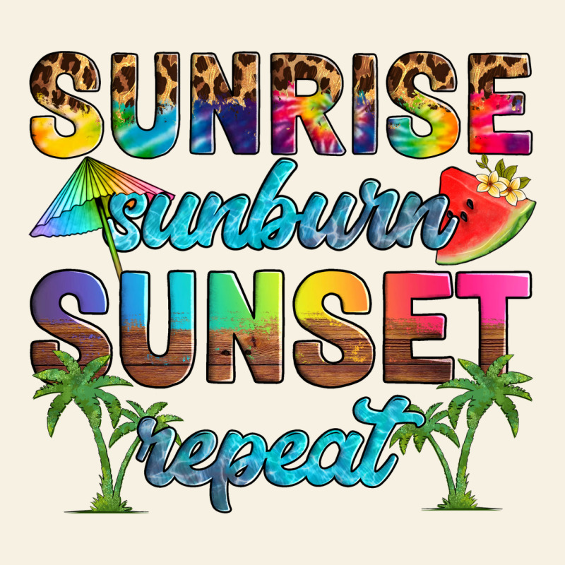 Sunrise Sunburn Sunset Repeat Vintage Tee by Artiststas | Teevron