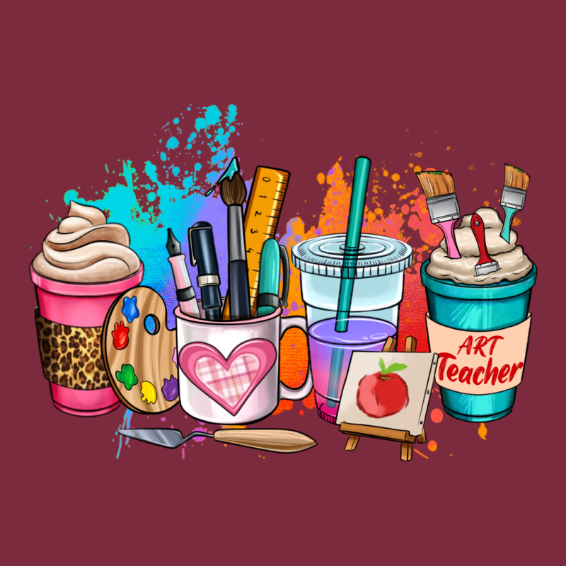 Art Teacher Coffee Cup Premium Hoodie by AdoDesignShop | Teevron
