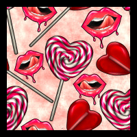 Valentines Day Lollipops And Lips Seamless Pattern Urban Hoodie | Teevron