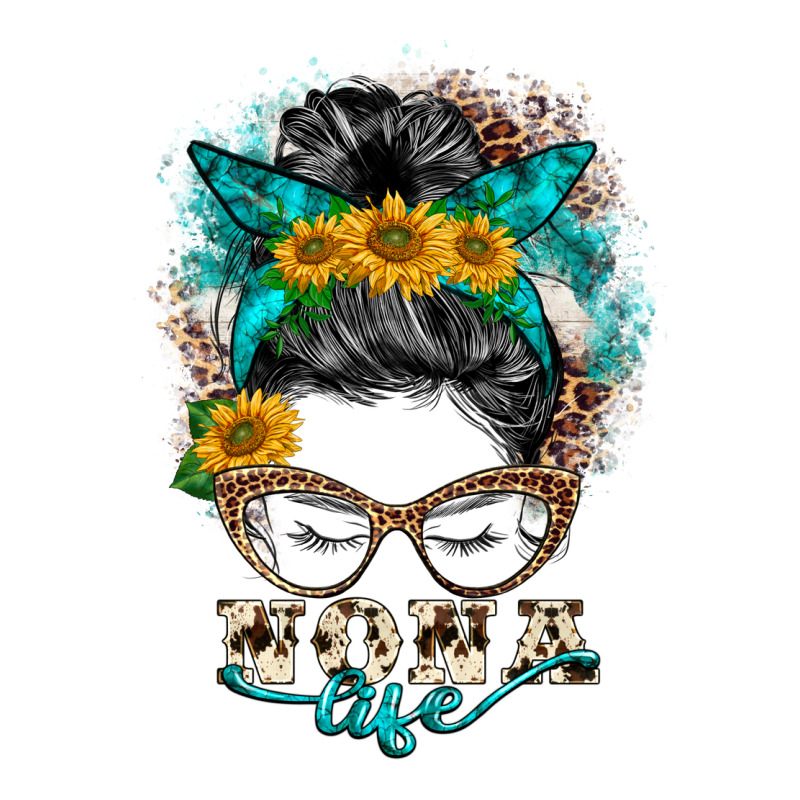 Nona Life Messy Bun Ladies Tee by BarkalooDesign | Teevron