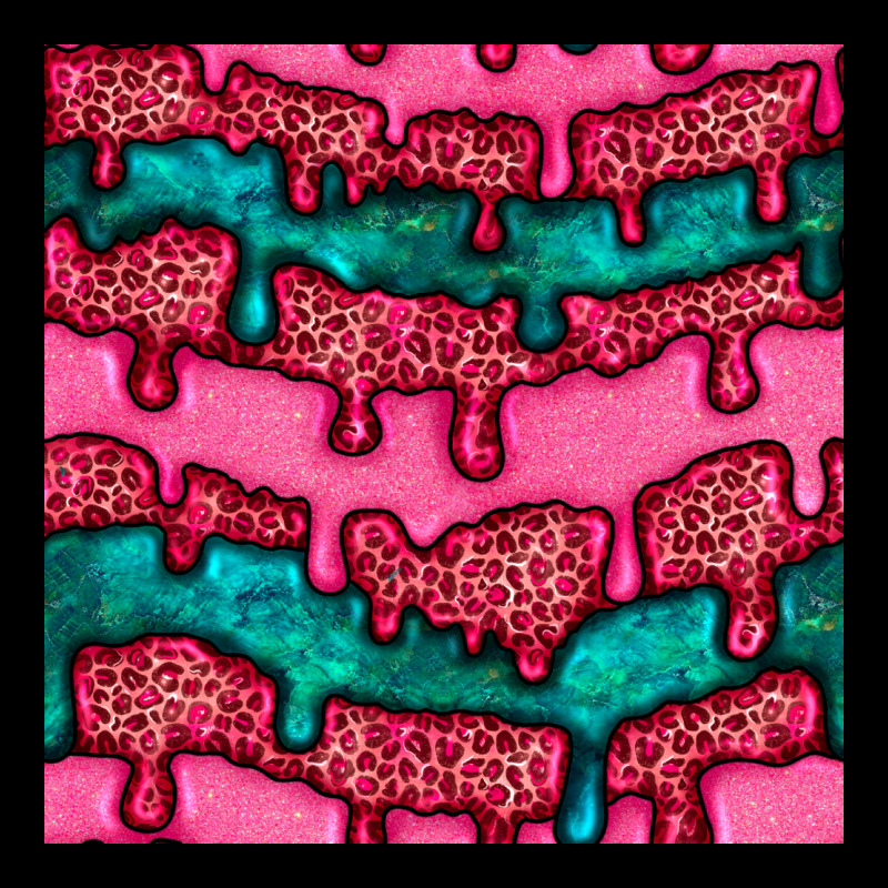Valentines Day Leopard And Turquoise Gemstone Seamless Pattern Urban Hoodie by BundleAndBundleShop | Teevron