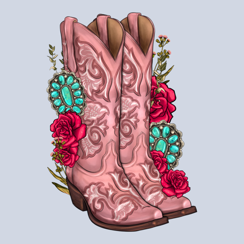 Floral Cowgirl Boots Premium Sweatshirt by texasbilliewilder | Teevron