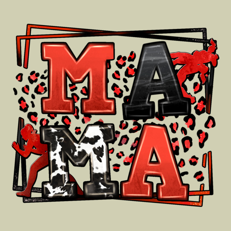 Wrestling Mama Red And Black Heavy Core Tee by LillyAllenDesigns | Teevron