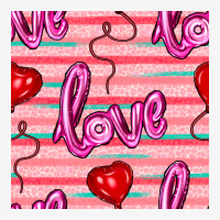 Valentines Day Heart And Love Balloons Seamless Pattern Urban Hoodie | Teevron