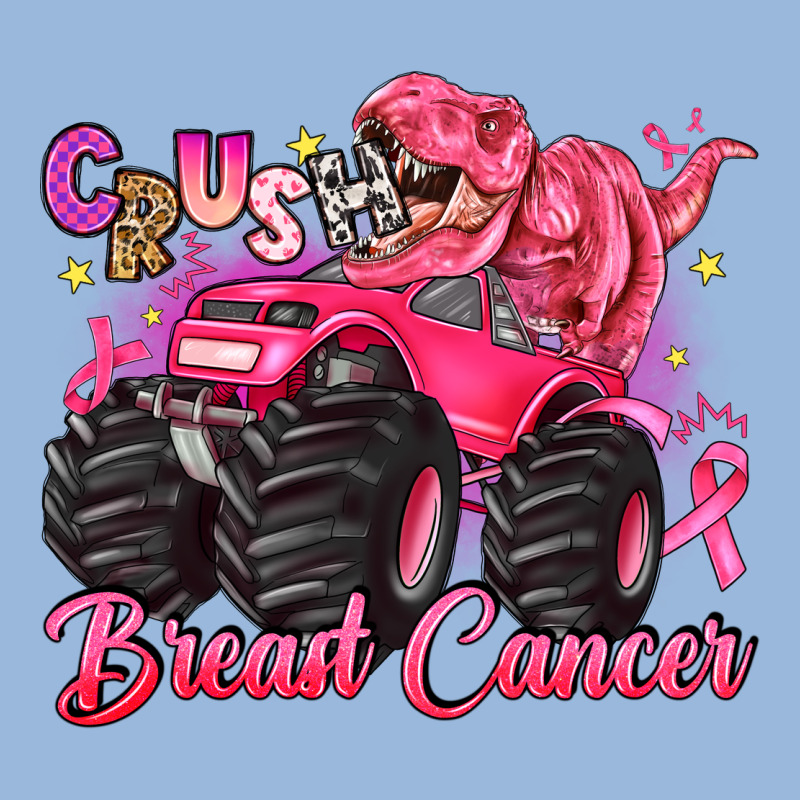 Crush Breast Cancer Monster Truck With Dinosaur Premium Hoodie by JahusDesignShop | Teevron