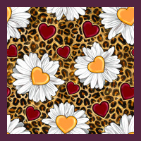 Valentines Day Daisy And Leopard Seamless Pattern Urban Hoodie | Teevron