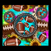 Football Tie Dye Gemstone Sunflower Urban Hoodie | Teevron