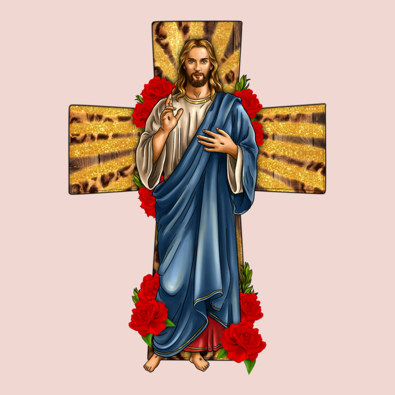 Jesus Christ Cross Premium Sweatshirt by texasbilliewilder | Teevron