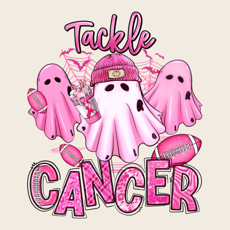 Tackle Cancer Halloween Ghosts American Football Premium Sweatshirt by RanaPortraitStore | Teevron
