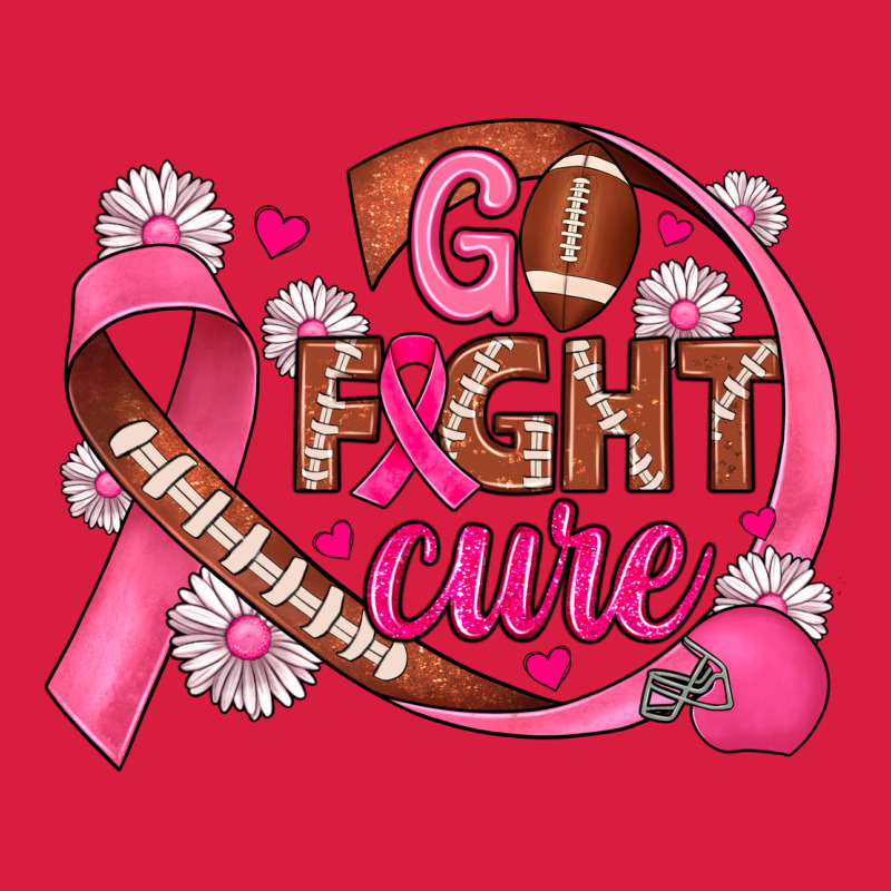 Breast Cancer Go Fight Cure Football Premium Hoodie by JahusDesignShop | Teevron