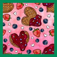 Valentines Day Waffles Seamless Pattern Urban Hoodie | Teevron