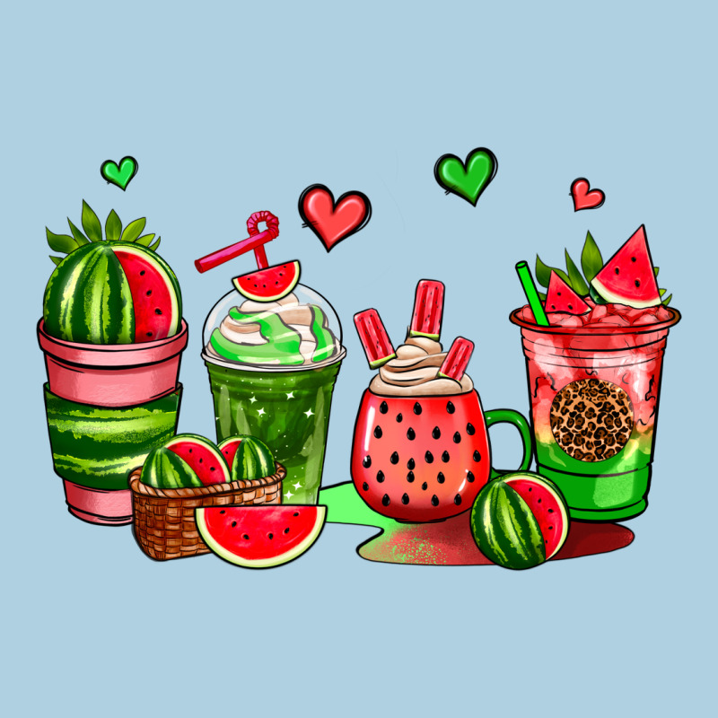 Watermelon Coffee Cups Premium Hoodie by AdoDesignShop | Teevron