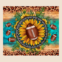 Football Leopard Turquoise Sunflower Urban Hoodie | Teevron
