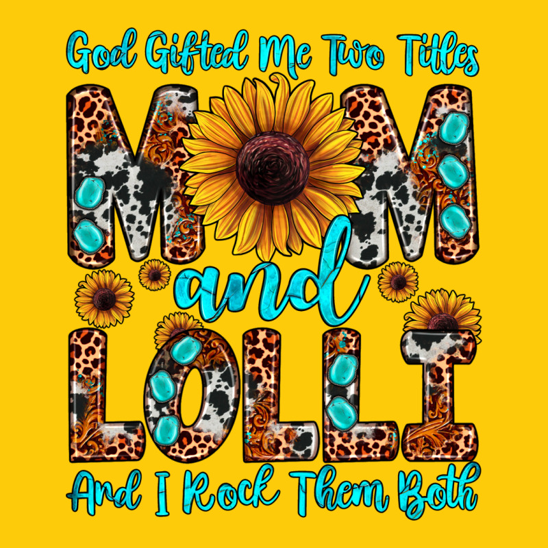 God Gifted Me Two Titles Mom And Lolli  And I Rock Premium Hoodie by JahusDesignShop | Teevron