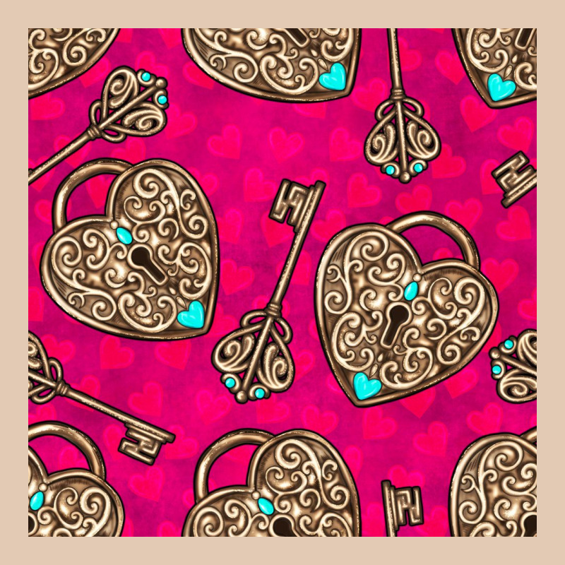 Valentines Day Lock And Key Seamless Pattern Urban Hoodie by BundleAndBundleShop | Teevron