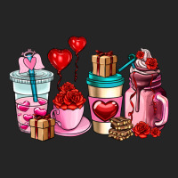 Valentines Day Roses Coffee Cups Premium Hoodie | Teevron