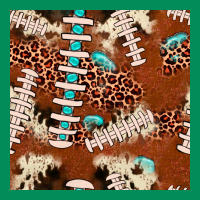 Football Leopard Gemstone Seamless Pattern Urban Hoodie | Teevron
