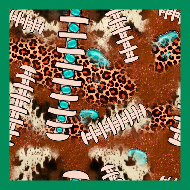 Football Leopard Gemstone Seamless Pattern Urban Hoodie by JahusDesignShop | Teevron