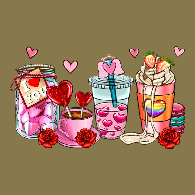 Valentines Day Coffee Cup Premium Hoodie by AdoDesignShop | Teevron
