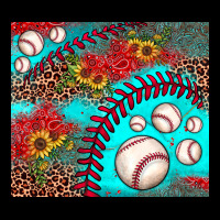 Baseball Leopard Turquoise Sunflower Urban Hoodie | Teevron