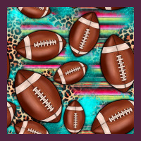 Football Leopard Turquoise Seamless Pattern Urban Hoodie | Teevron