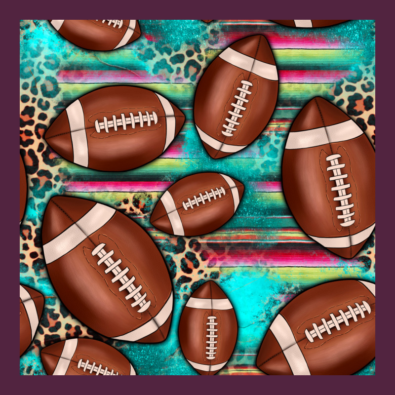 Football Leopard Turquoise Seamless Pattern Urban Hoodie by JahusDesignShop | Teevron
