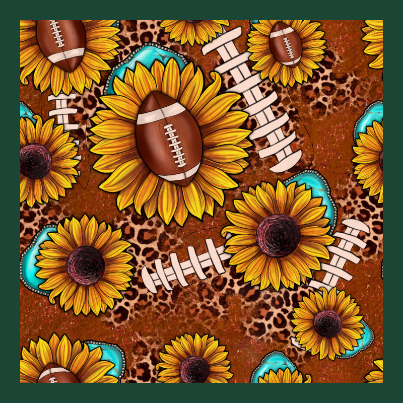 Football Leopard Sunflower Seamless Pattern Urban Hoodie by JahusDesignShop | Teevron