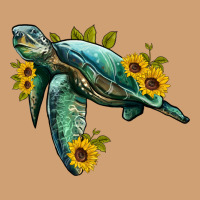 Sea Turtle With Sunflowers Vintage Tee | Teevron