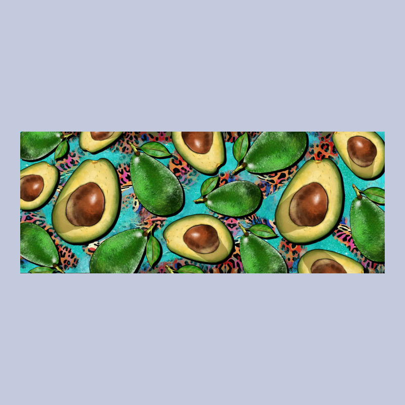 Avacado With Turquoise And Leopard Background 11 Oz Mug Long Sleeve Tee by BarkalooDesign | Teevron