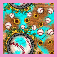 Baseball Turquoise Sunflower Seamless Pattern Urban Hoodie | Teevron
