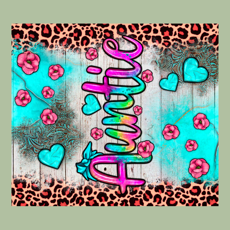 Auntie Leopard Turquoise Urban Hoodie by JahusDesignShop | Teevron