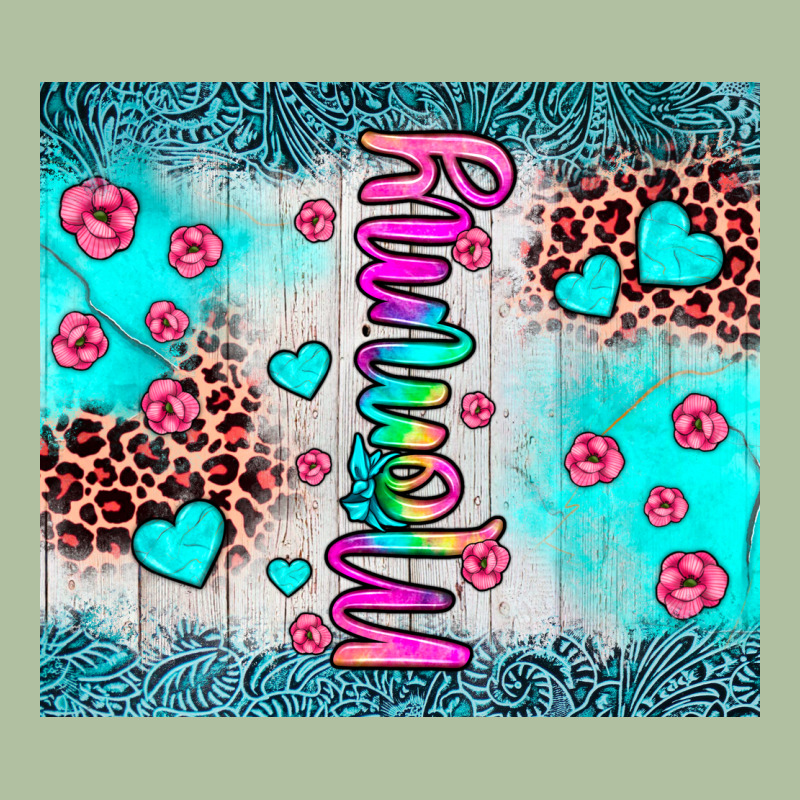 Mommy Leopard Turquoise Urban Hoodie by JahusDesignShop | Teevron