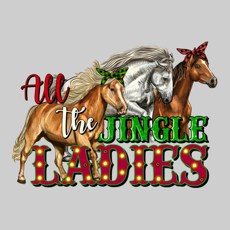 All The Jingle Ladies Christmas Horses Premium Tee by LillyAllenDesigns | Teevron