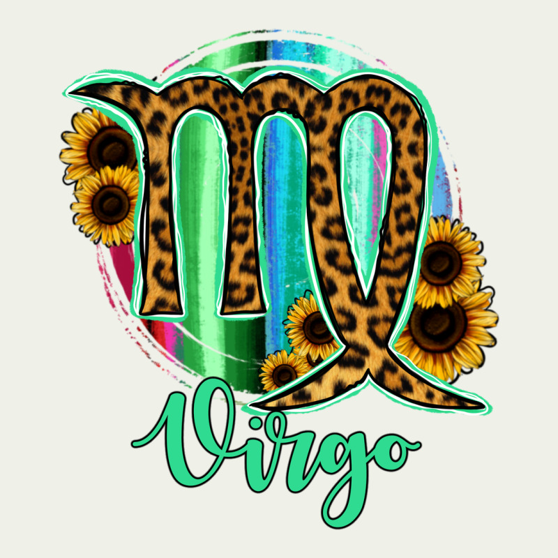 Virgo Zodiac Sign Sunflower Leopard Serape Urban Heavy Tee by RanaPortraitStore | Teevron