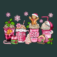 Pink Christmas Coffee Cups Premium Sweatshirt | Teevron
