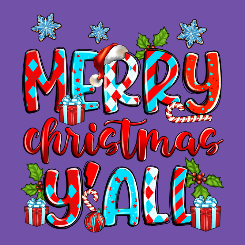 Merry Christmas Y'all Premium Sweatshirt by Zillion Design Studio | Teevron