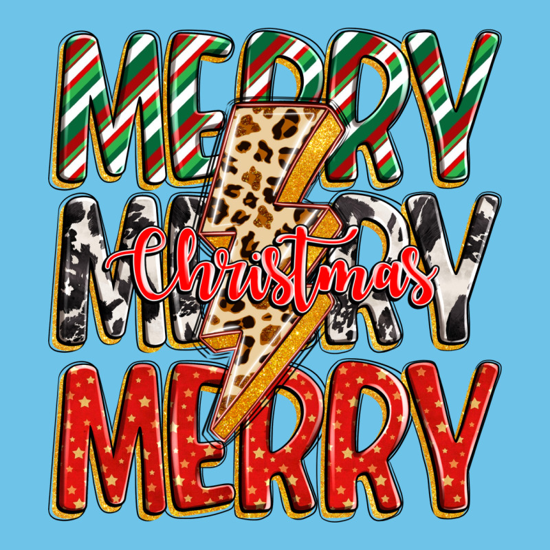 Merry Christmas Lightning Bolt Premium Sweatshirt by Zillion Design Studio | Teevron
