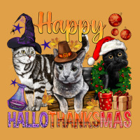 Happy Hallothanksmas Cats Premium Hoodie | Teevron
