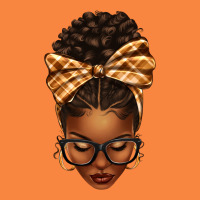 Plaid Bandana Afro Woman Premium Sweatshirt | Teevron